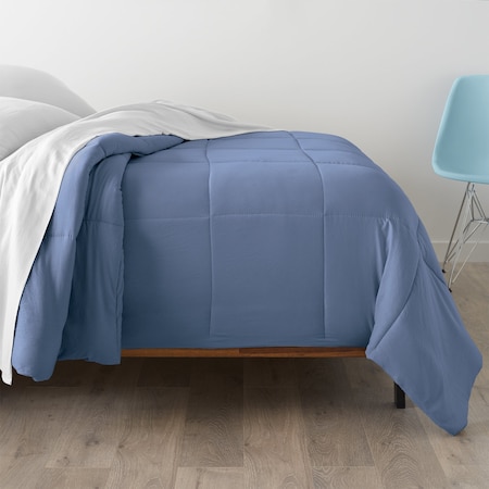 Super Soft Triple Brushed Microfiber Comforter - Slate Blue / Twin Size